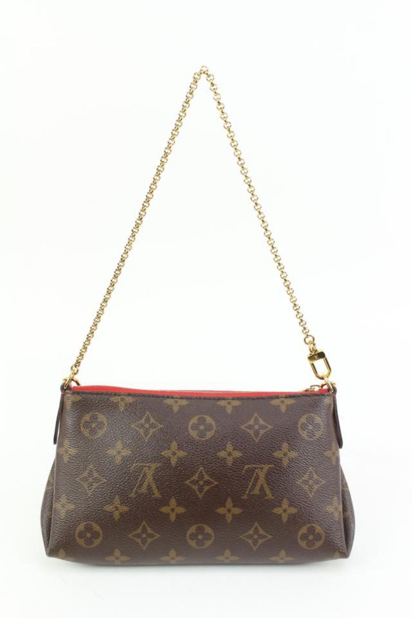 Louis Vuitton Discontinued Monogram Pallas Clutch Crossbody 27lk324s In Good Condition In Dix hills, NY