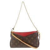 Louis Vuitton Pallas clutch bag Dark brown Leather ref.404802 - Joli Closet
