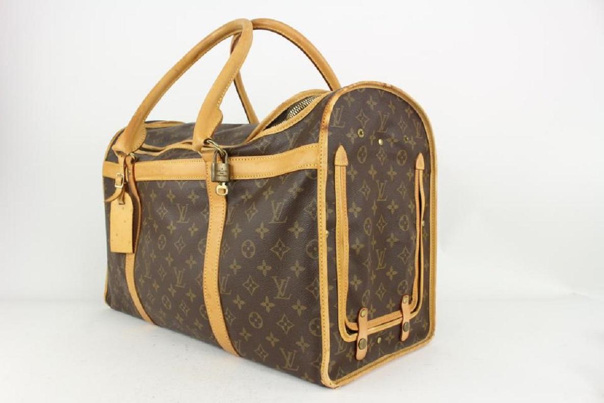 Vintage louis deals vuitton dog carrier