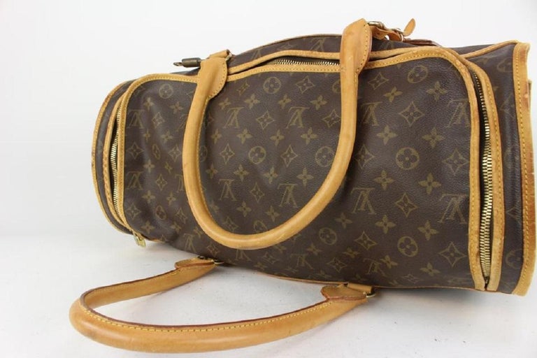 Louis Vuitton Monogram Sac Chien 50 Dog Carrier Pet Travel Bag