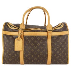 Vintage Louis Vuitton Discontinued Monogram Sac Chien 50 Dog Carrier Pet Travel Bag