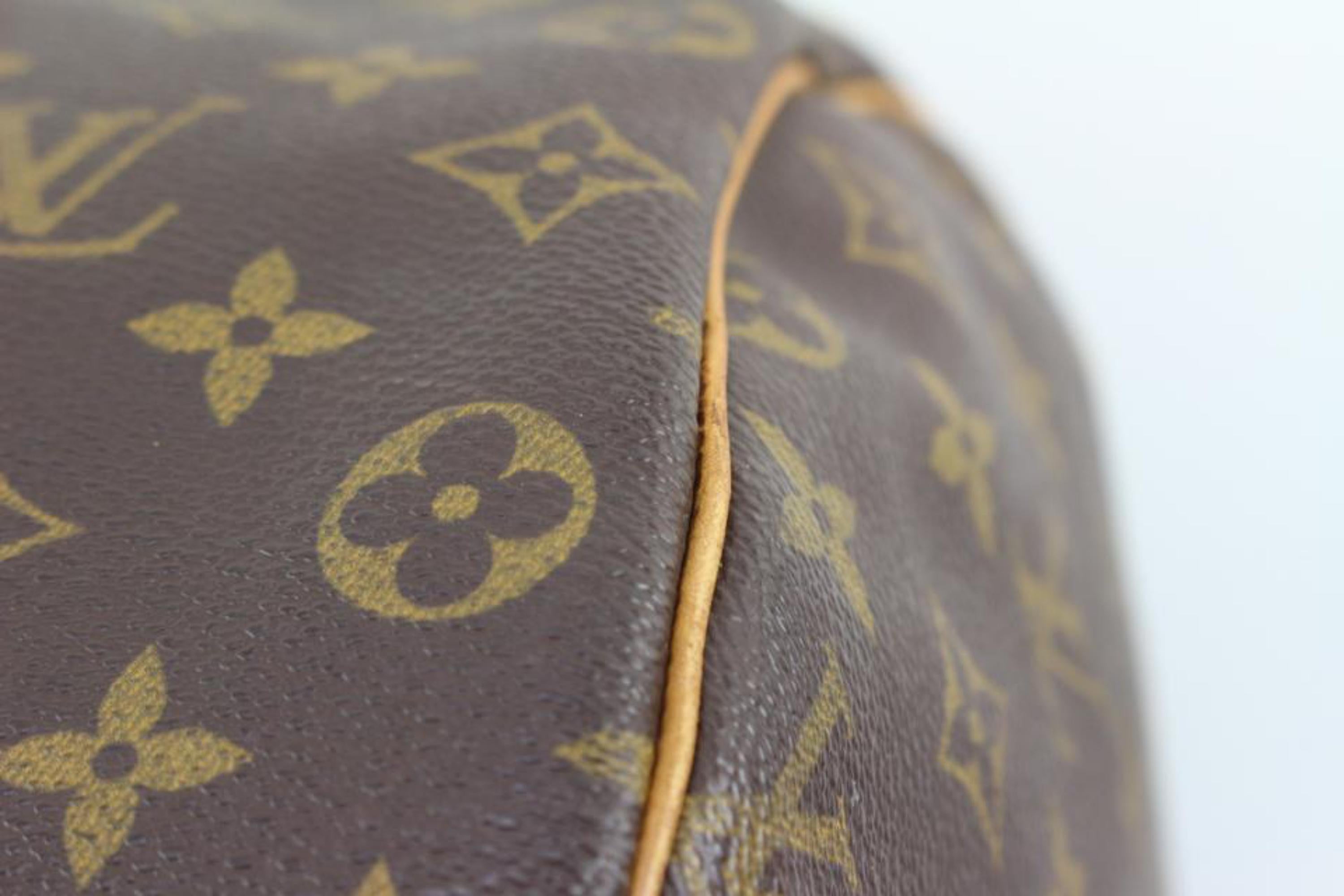 Louis Vuitton Discontinued Monogram Sac Polochon 70 Keepall Bandouliere 125lv36 For Sale 4