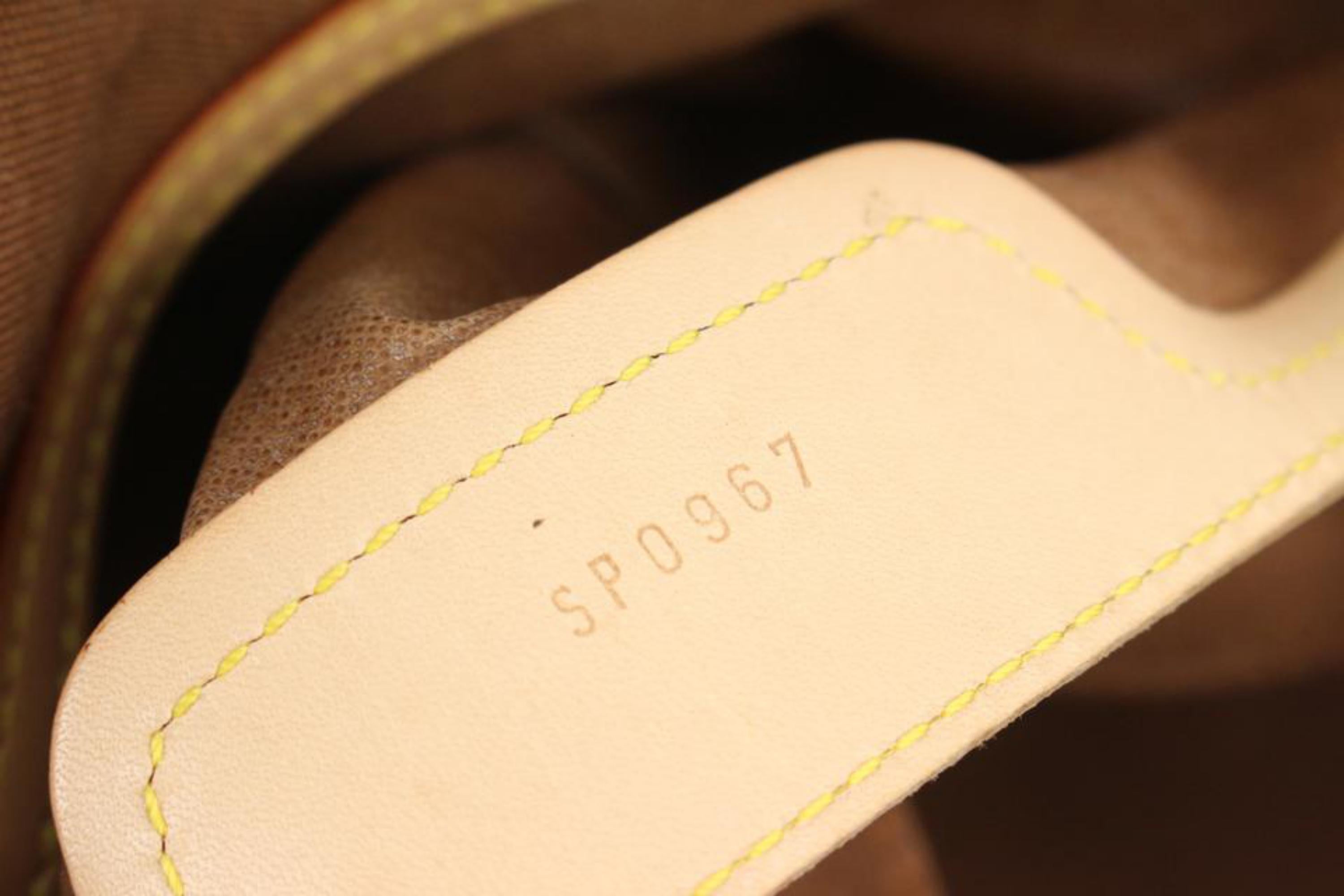 Louis Vuitton - Sac monogramme abandonné Polochon 70 Keepall Bandouliere 125lv36  Bon état - En vente à Dix hills, NY