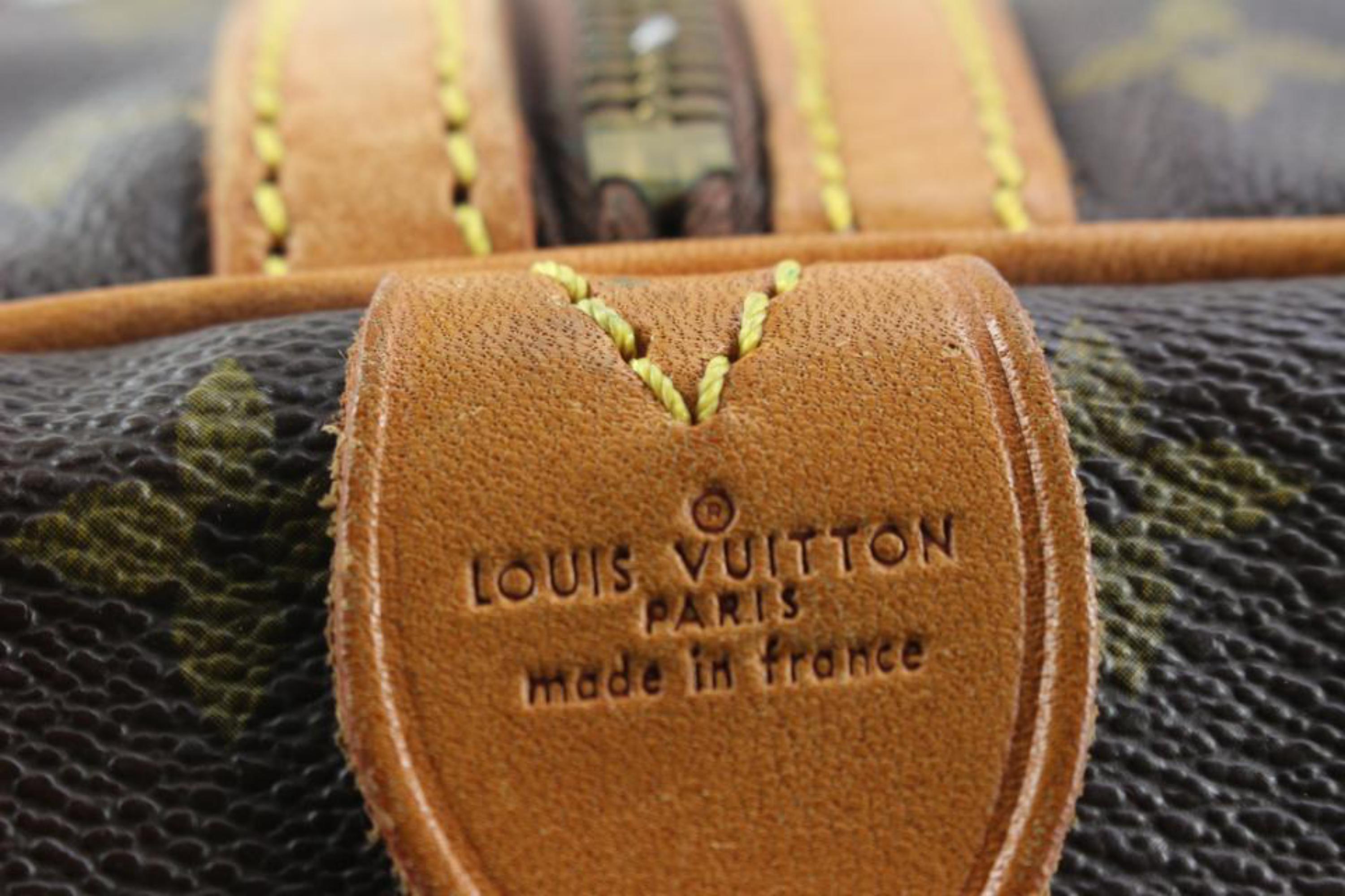 Louis Vuitton Discontinued Monogram Sac Souple 55 Duffle Bag 24lk31s For Sale 5