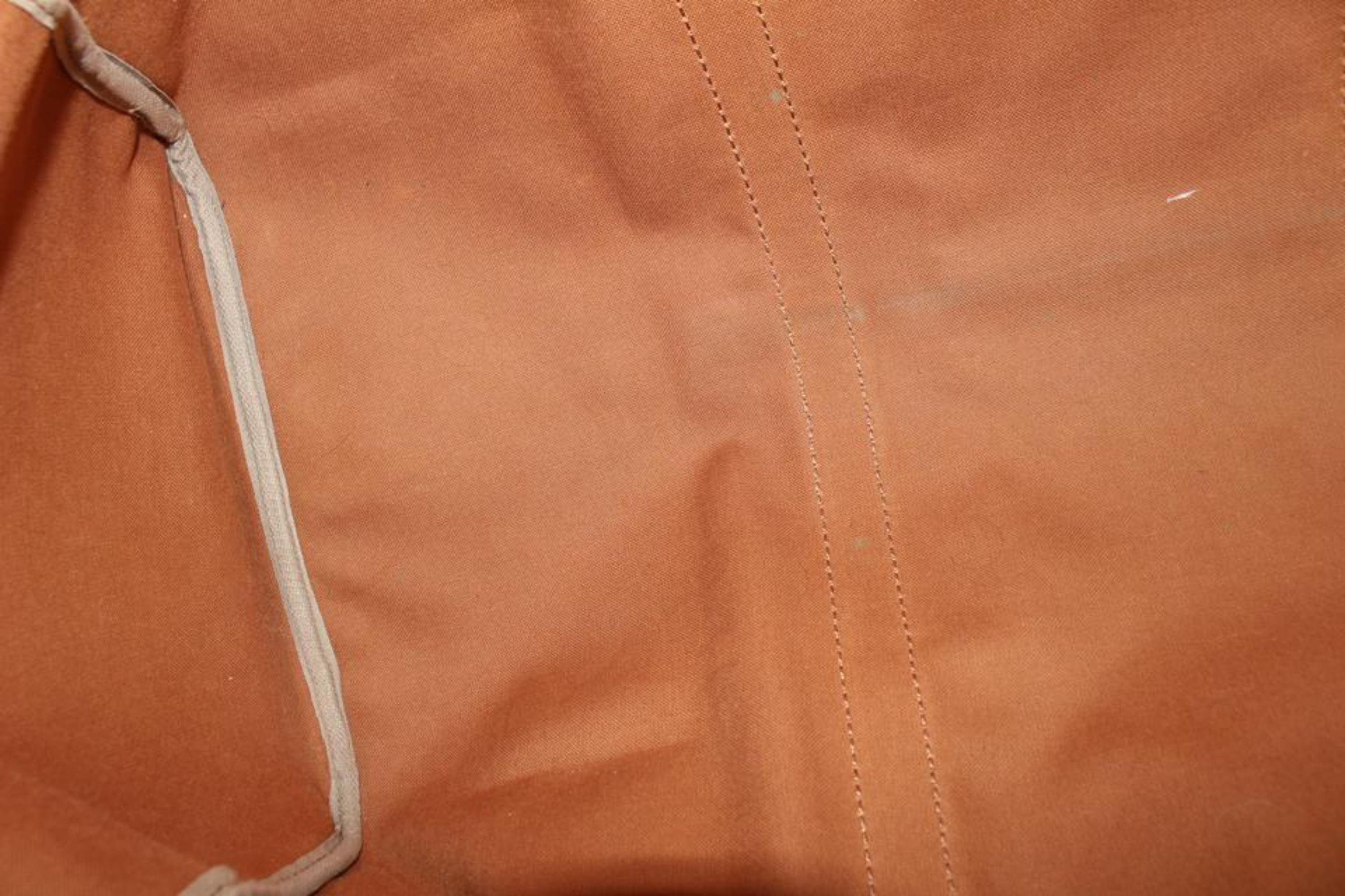 Louis Vuitton Discontinued Monogram Sac Souple 55 Duffle Bag 24lk31s For Sale 3