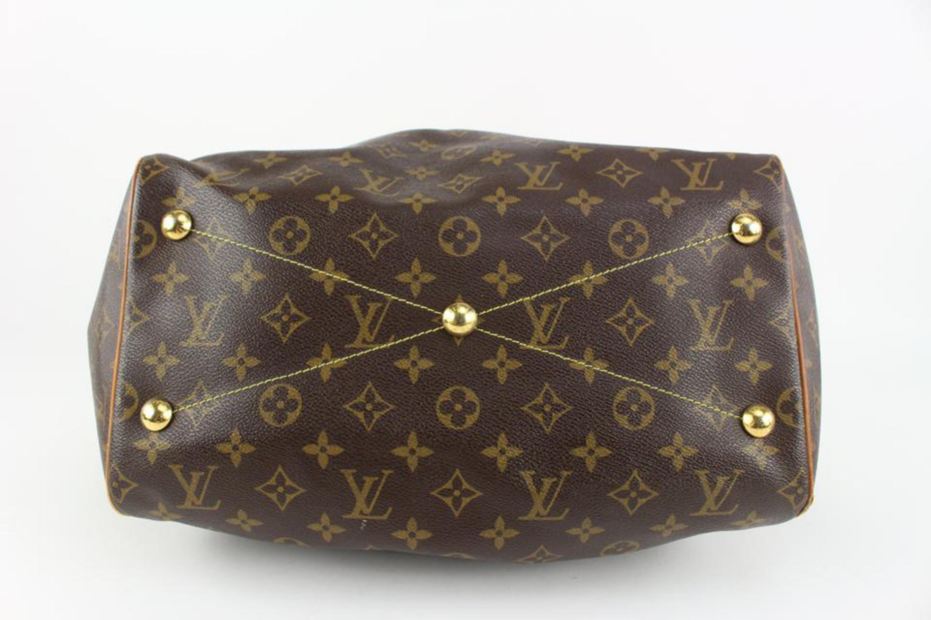 Louis Vuitton Discontinued Monogram Tivoli GM Bowler Shoulder Bag 1210lv36 In Good Condition In Dix hills, NY