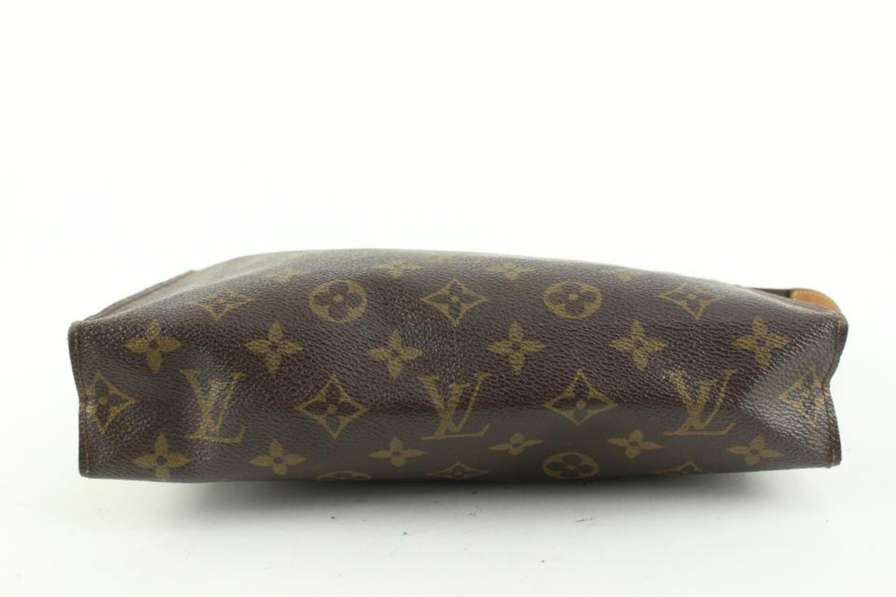 Louis Vuitton Discontinued Monogram Toiletry Pouch 26 Cosmetic Case 1224lv40 For Sale 1