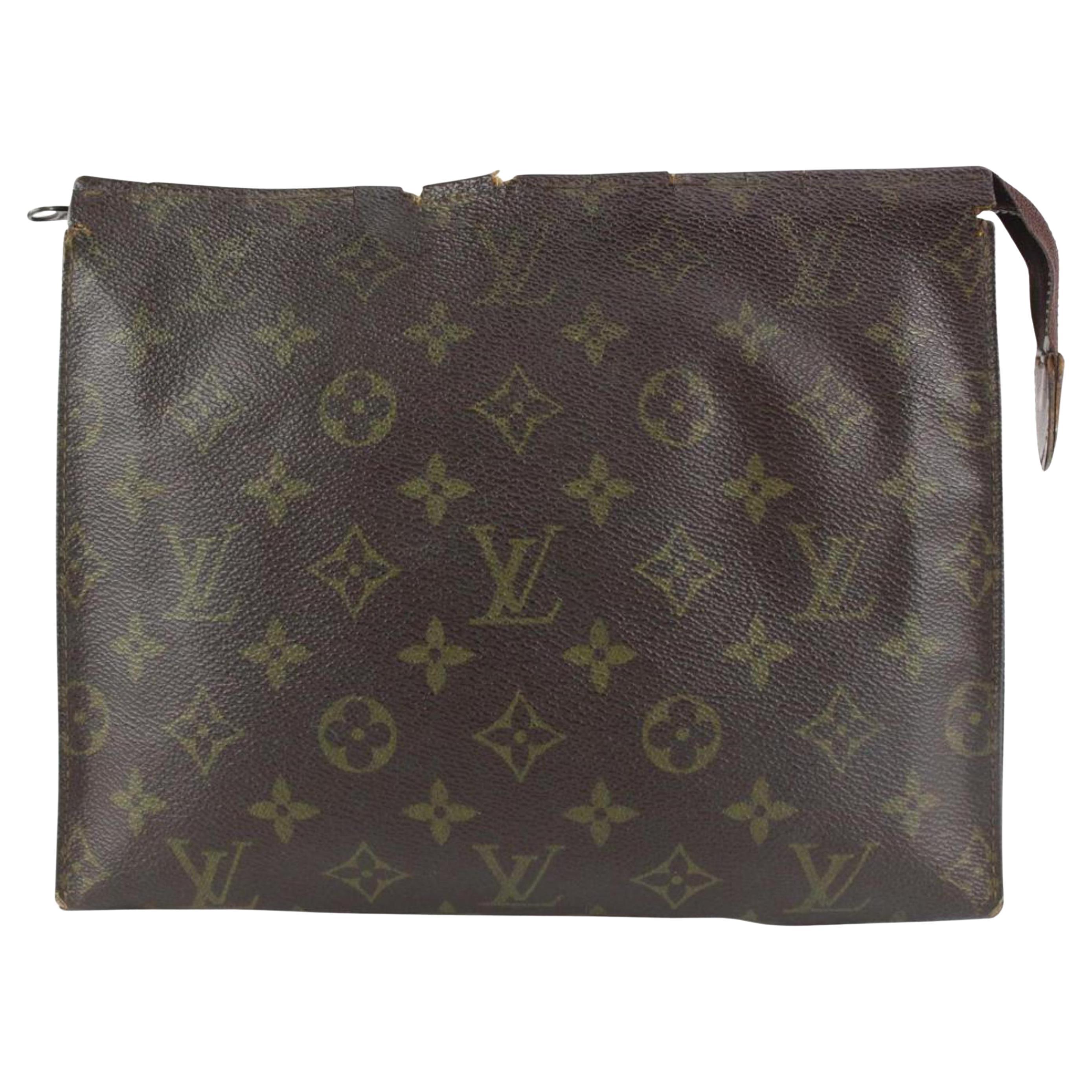 Louis Vuitton Discontinued Monogram Toiletry Pouch 26 Poche Toilette  1216lv49 For Sale at 1stDibs