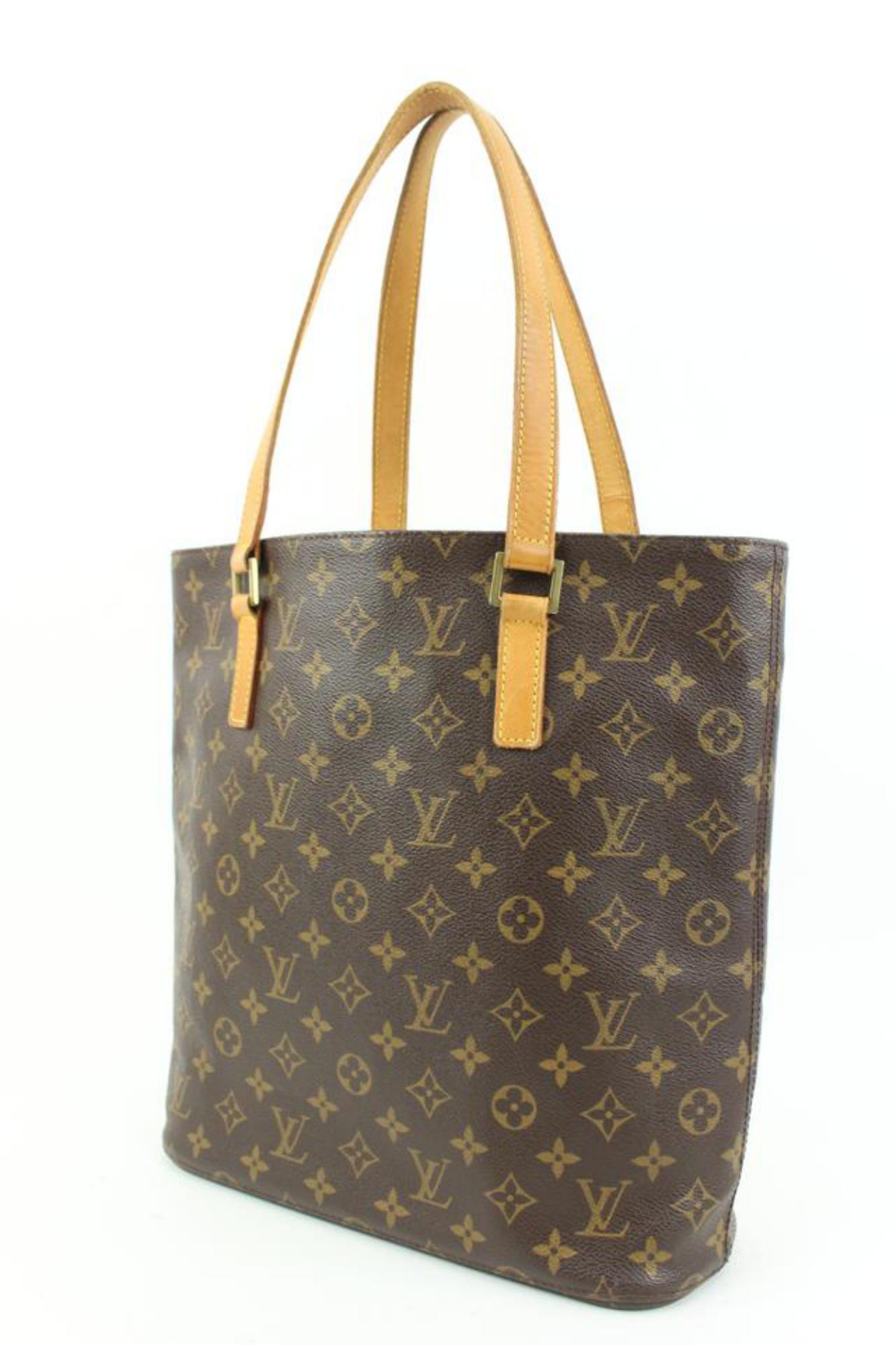 Louis Vuitton Discontinued Monogram Vavin GM Structured Shopper Tote Bag 53lv23s
Date Code/Serial Number: SR0014
Made In: France
Measurements: Length:  13