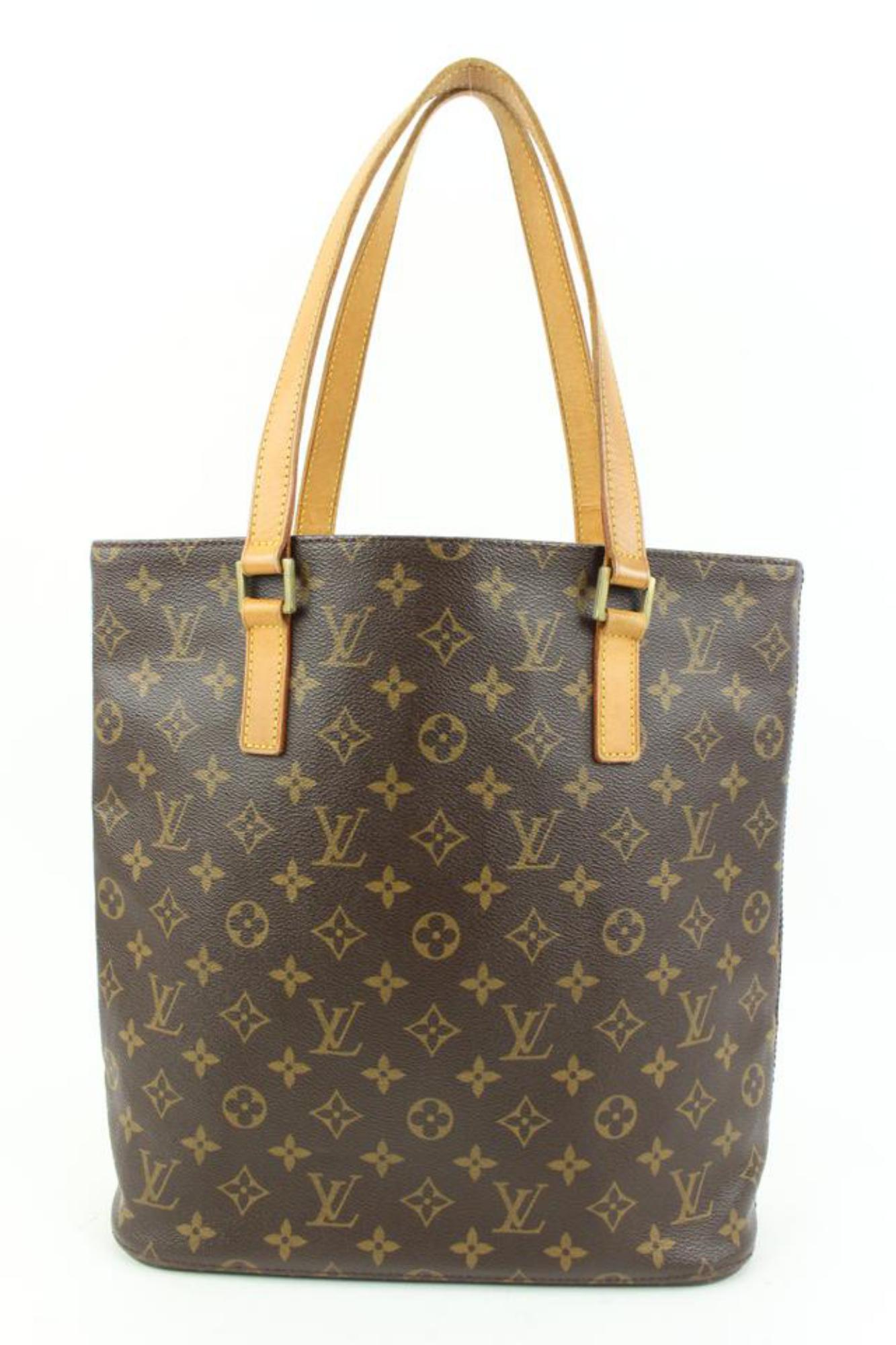 Gray Louis Vuitton Discontinued Monogram Vavin GM Structured Shopper Tote Bag 53lv23s