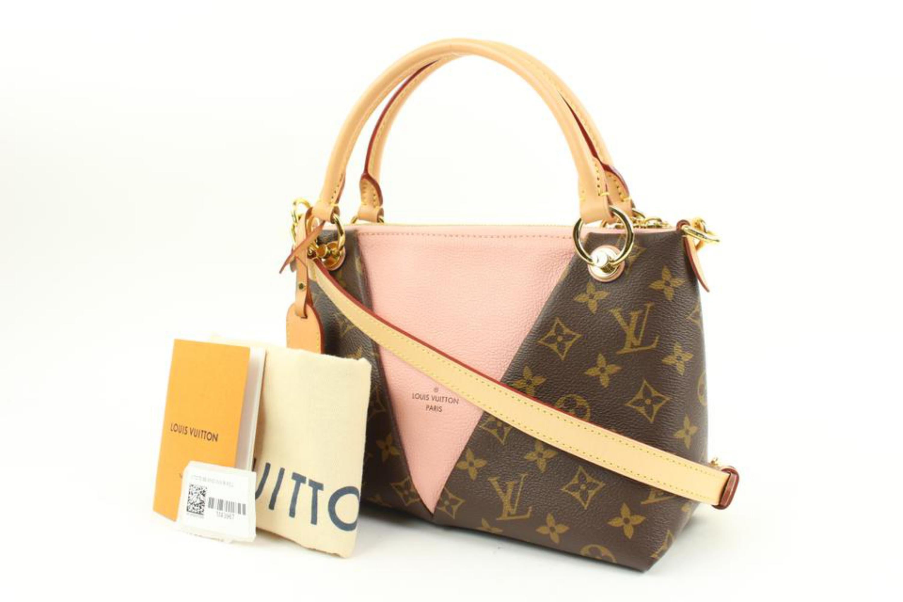 Louis Vuitton Discontinued Monogram x Pink V Tote BB 2way Crossbody 6LV3258
Date Code/Serial Number: CA2198
Made In: Spain
Measurements: Length:  11