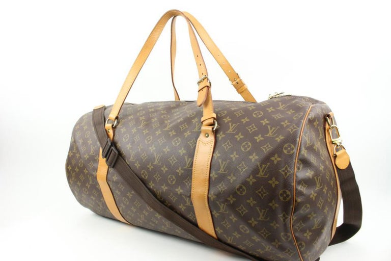 Louis Vuitton Discontinued XL Monogram Sac Polochon 70 Keepall Bandouliere  125lv For Sale at 1stDibs