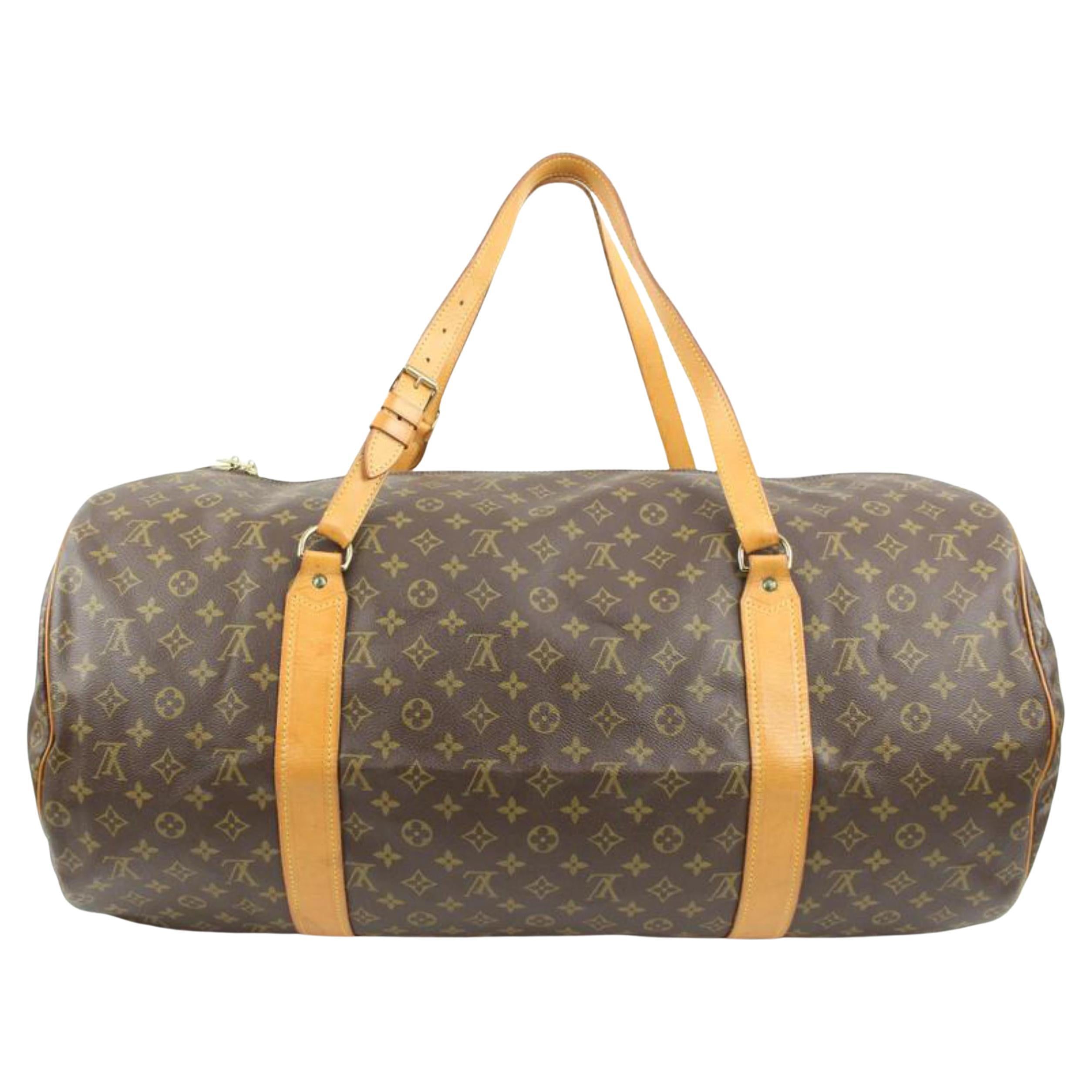 Louis Vuitton Discontinued XL Monogram Sac Polochon 70 Keepall Bandouliere  125lv For Sale at 1stDibs