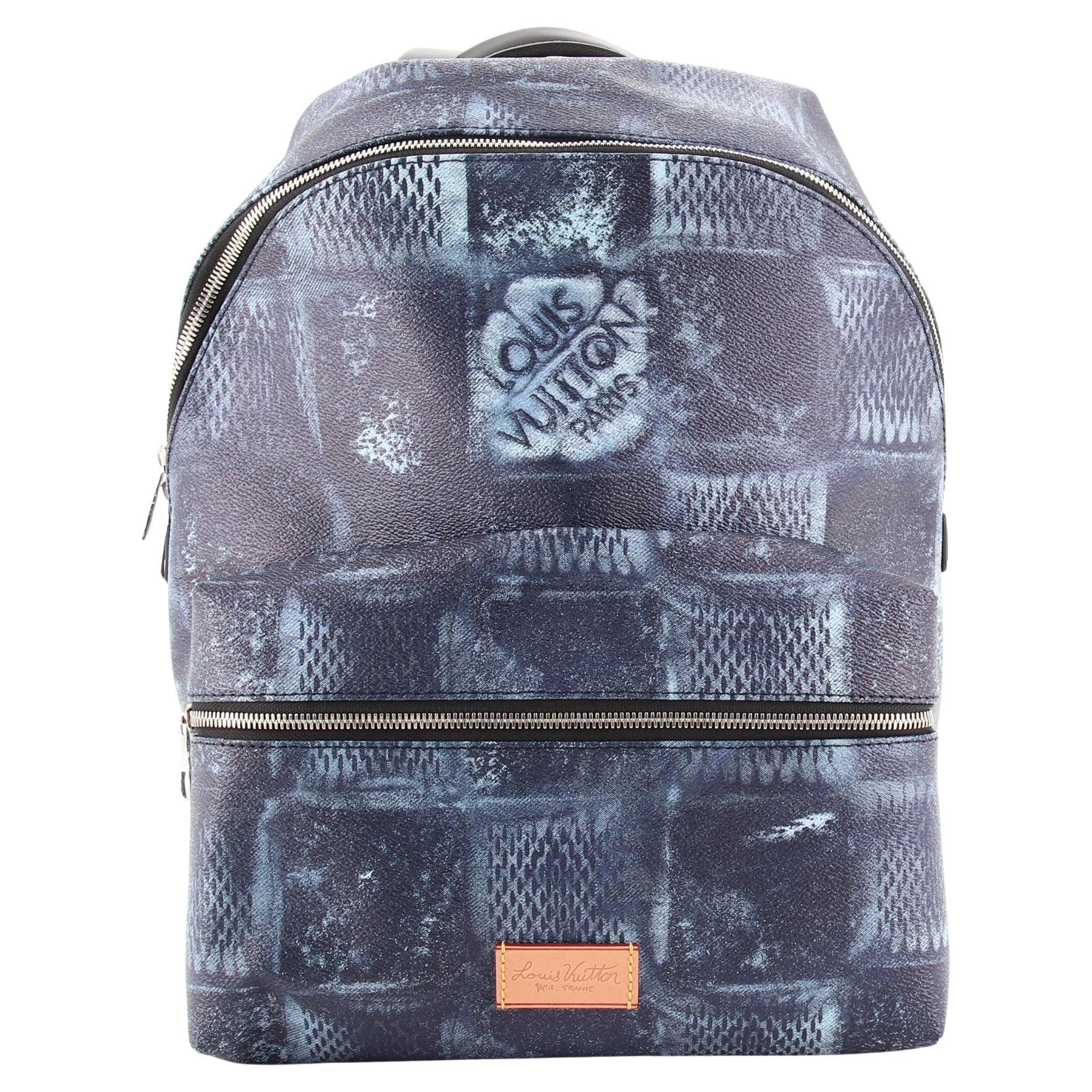 Louis Vuitton Discovery Backpack Damier Salt Marine in Coated Canvas with  Silver-tone - US