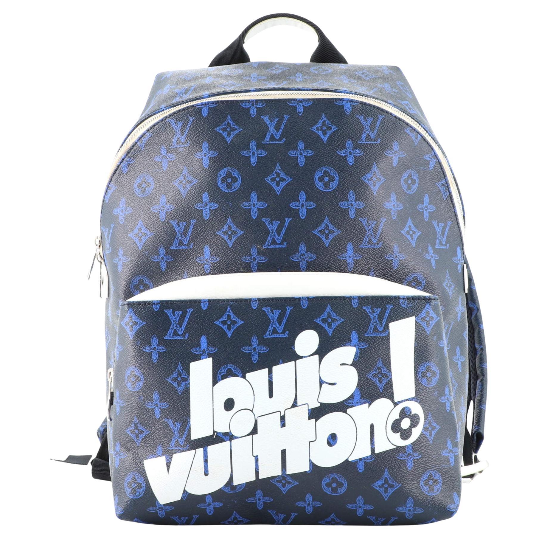 Louis Vuitton Discovery Backpack PM Monogram Watercolor Blue in Canvas with  Silver-tone - US