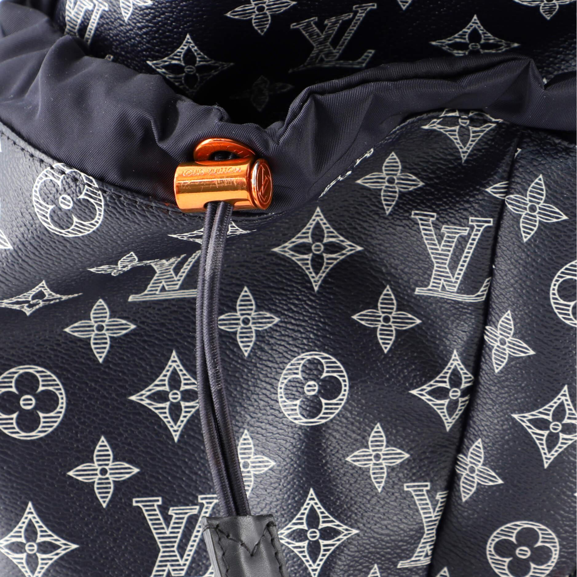 Gray Louis Vuitton Discovery Backpack Limited Edition Monogram Ink