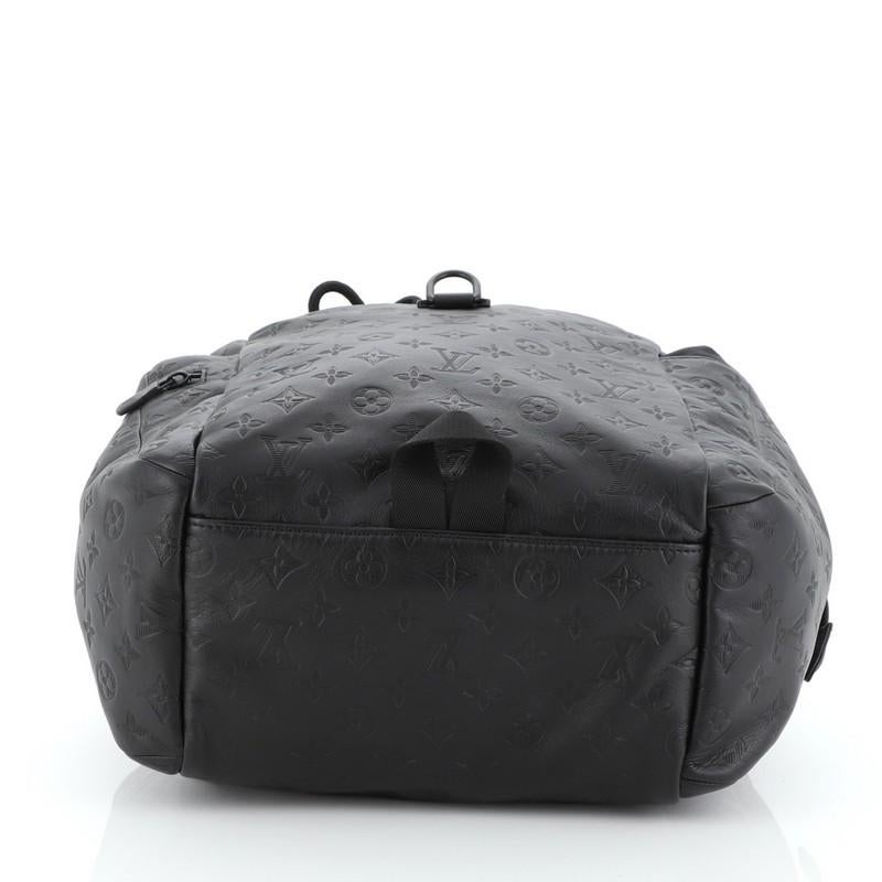 leather backpack monogram