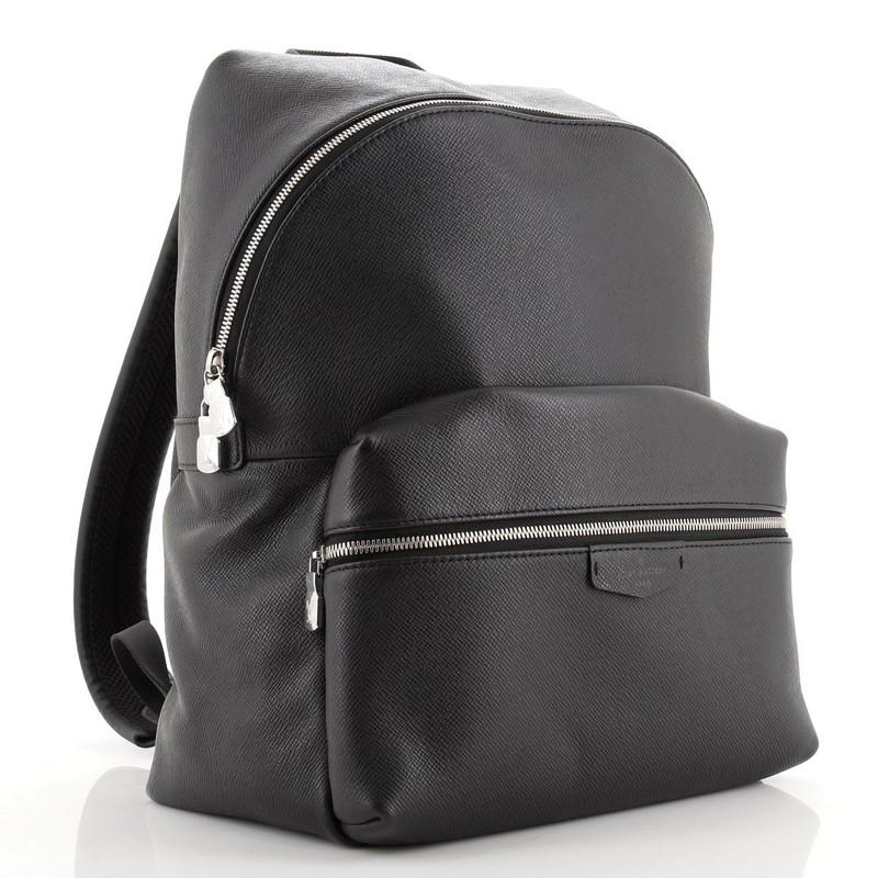 Black Louis Vuitton Discovery Backpack Taiga Leather PM