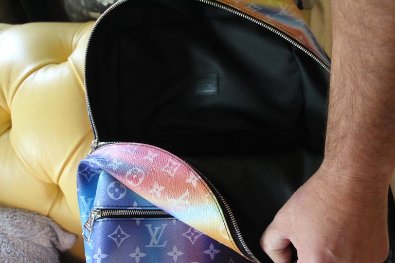 Louis Vuitton 2021 Monogram Watercolor Discovery Backpack - Blue