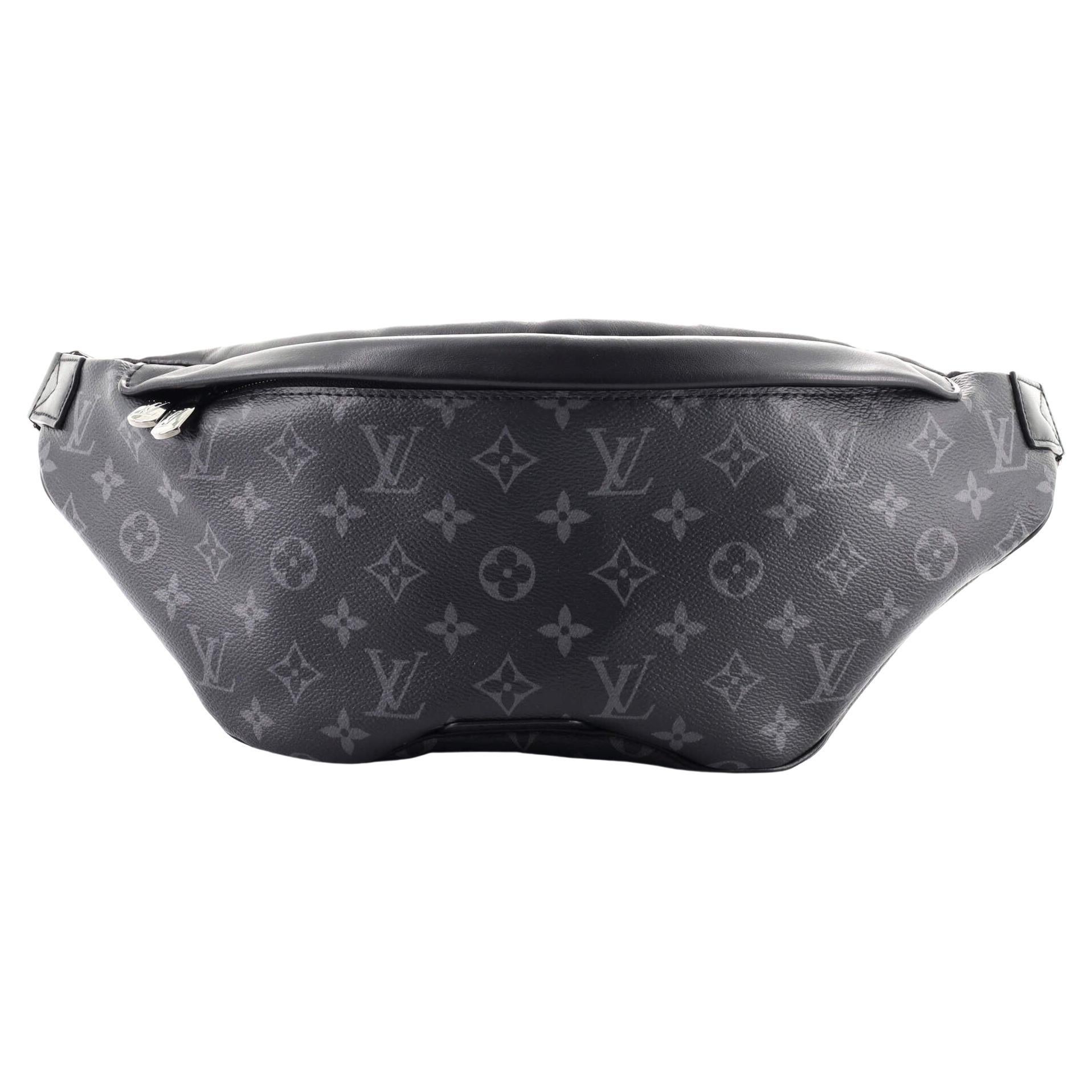 LV Discovery Bumbag Monogram Eclipse Black for Men, Luxury, Bags