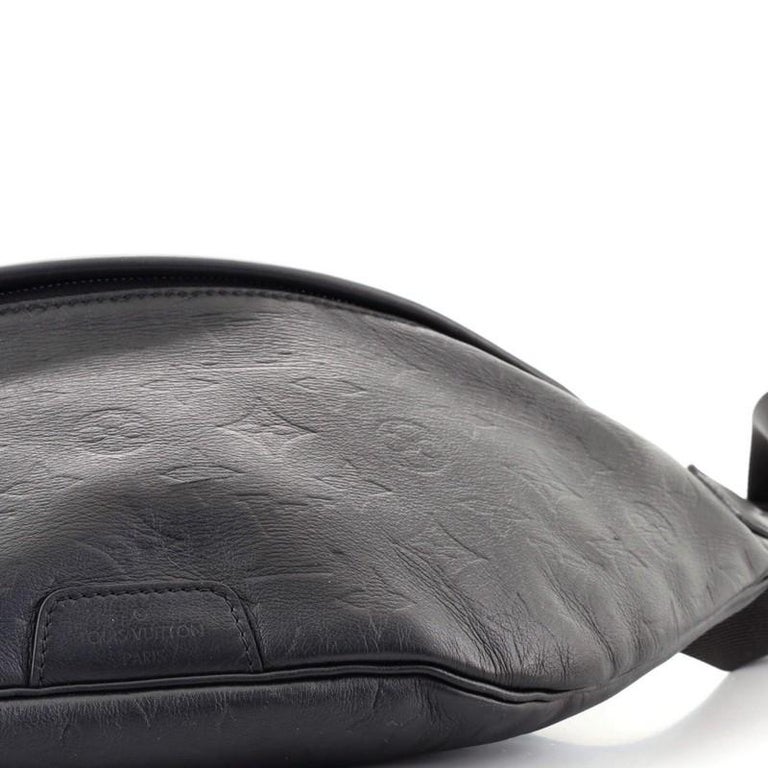 Louis Vuitton Black Embossed Monogram Shadow Discovery Bumbag