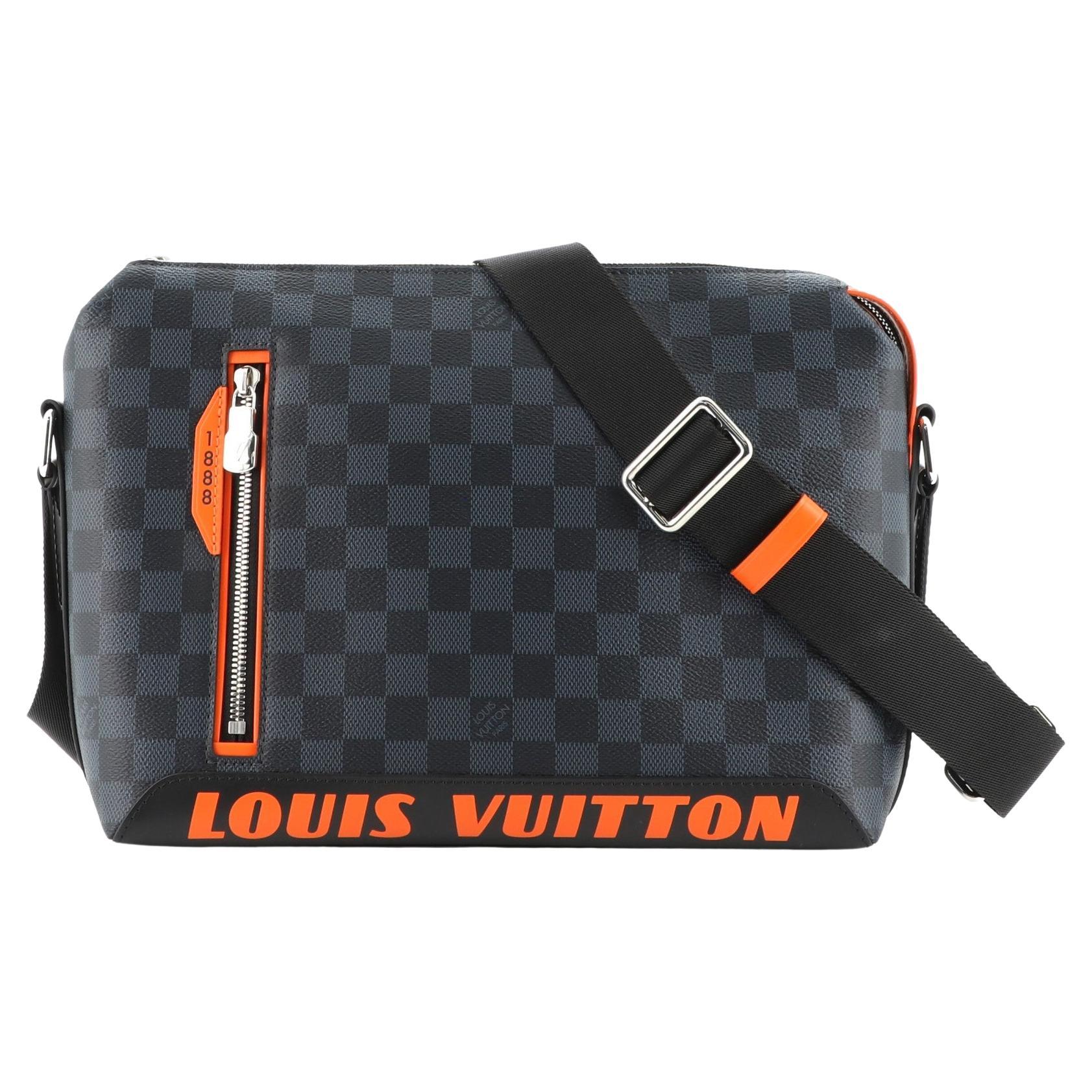 Louis Vuitton Discovery Backpack Damier Cobalt Race PM Blue Orange