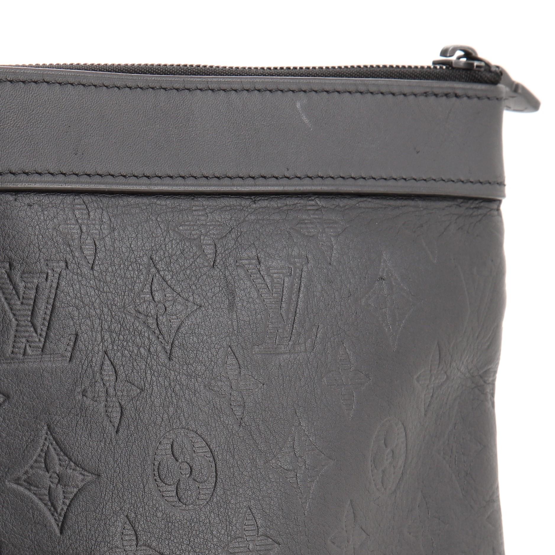 Louis Vuitton Discovery Pochette Monogram Shadow Leather GM 2