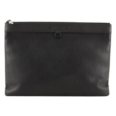 Louis Vuitton Discovery Pochette Monogram Shadow Leather GM