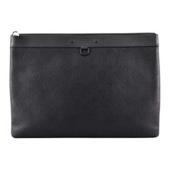 Louis Vuitton Discovery Pochette Monogram Shadow Leather GM