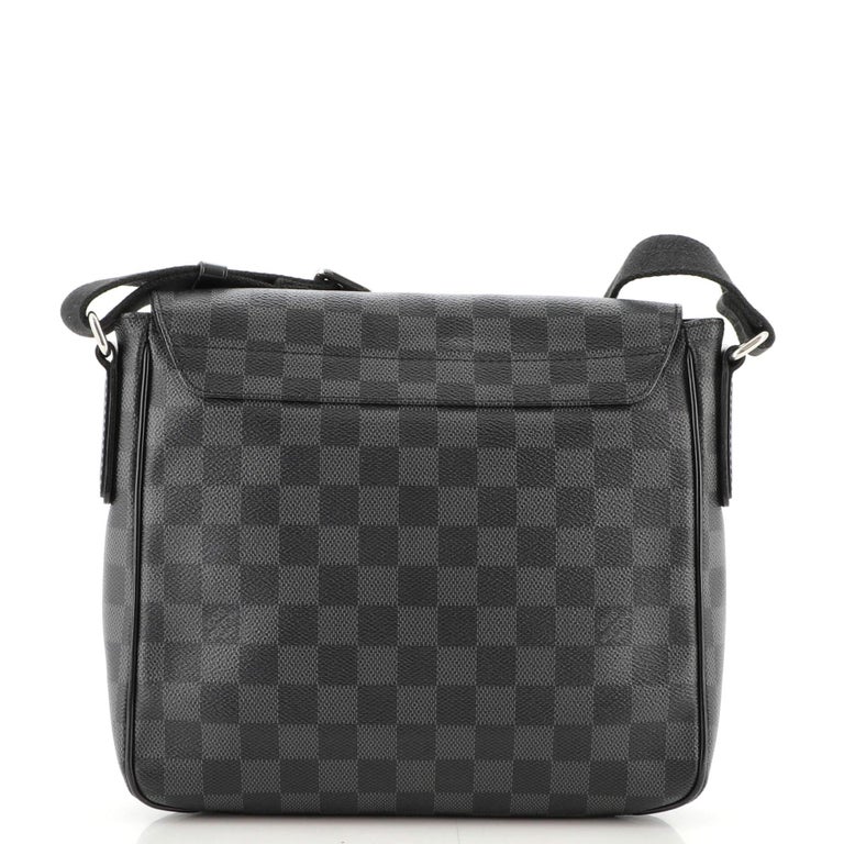 Authentic Louis Vuitton Damier Graphite District PM Messenger Bag