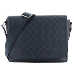 Louis Vuitton District Messenger Bag Damier Infini MM Onyx in Leather with  Silver-tone - US