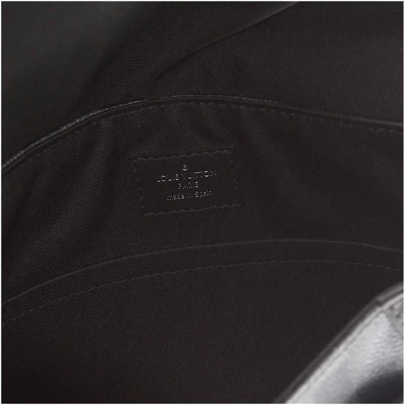Noir Sac de District Messenger Louis Vuitton édition limitée en damier graphite LV League