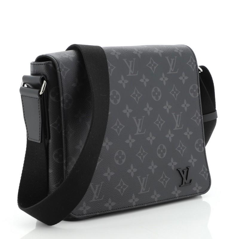 Louis+Vuitton+District+PM+Monogram+Eclipse+Canvas+Shoulder+Bag for sale  online