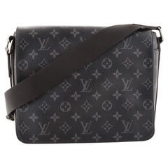 Authenticated Used Louis Vuitton District PM NM Men's Shoulder Bag M44000  Monogram Eclipse (Black) 