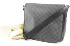 Louis Vuitton District Messenger Damier Graphite Daniel Mm 4lk1205 Black Coated