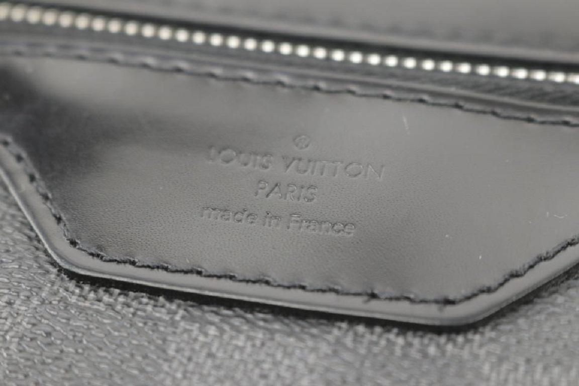 Louis Vuitton District Messenger Damier Graphite Daniel Mm 4lk1205 Black Coated  In Good Condition In Dix hills, NY