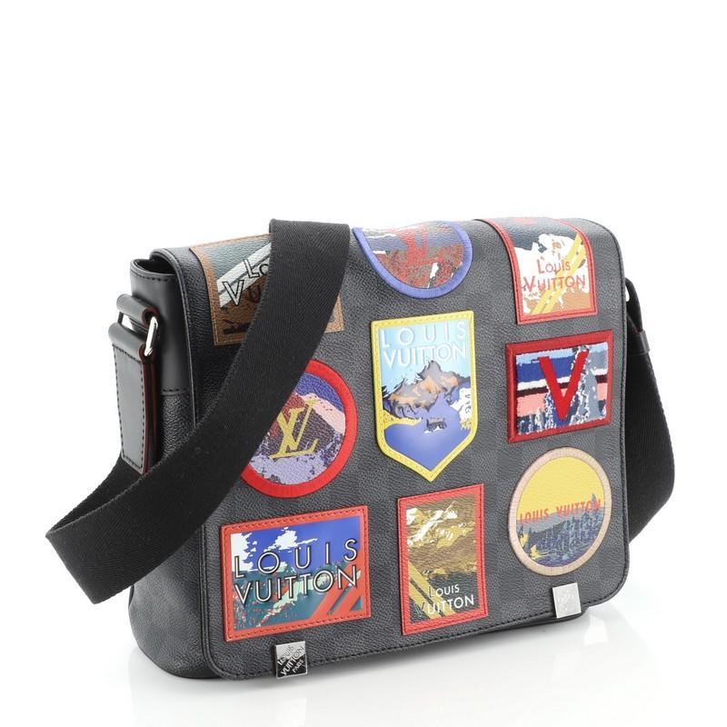 louis vuitton messenger bag with patches