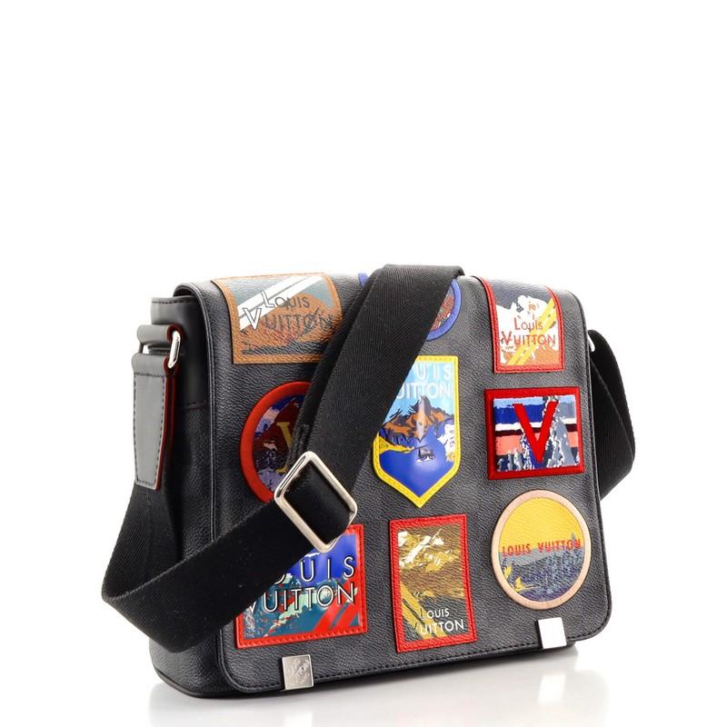louis vuitton messenger bag with patches