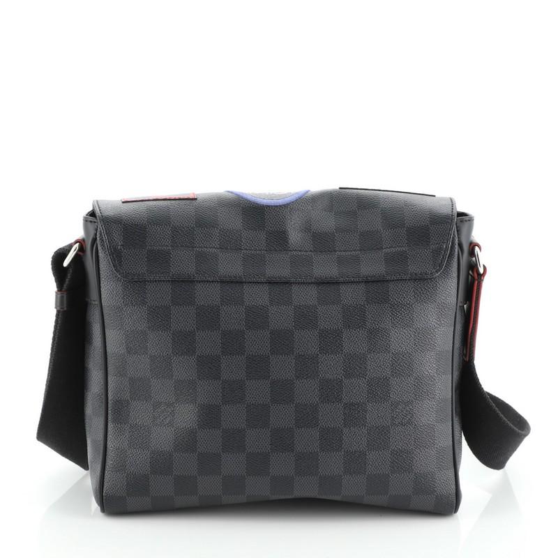 Louis Vuitton District NM Messenger Bag Alps Patches Damier Graphite PM ...