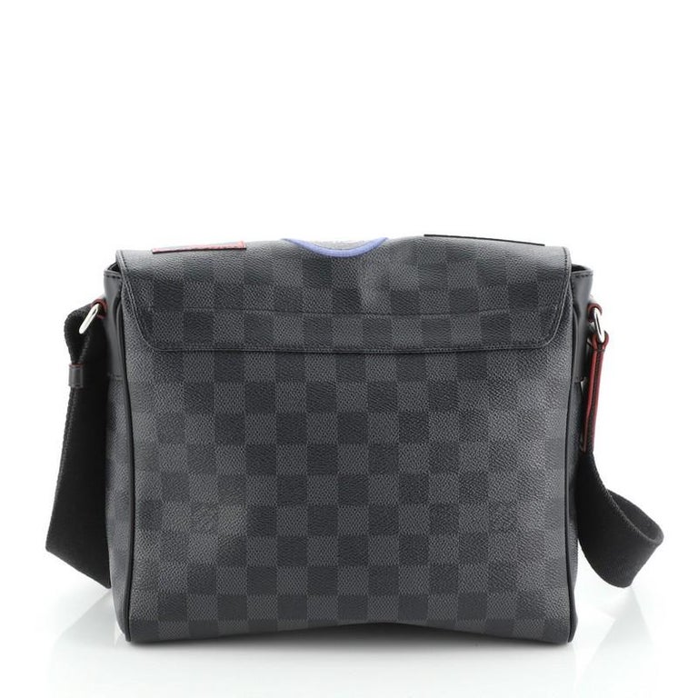 Louis Vuitton District NM Messenger Bag Alps Patches Damier Graphite PM