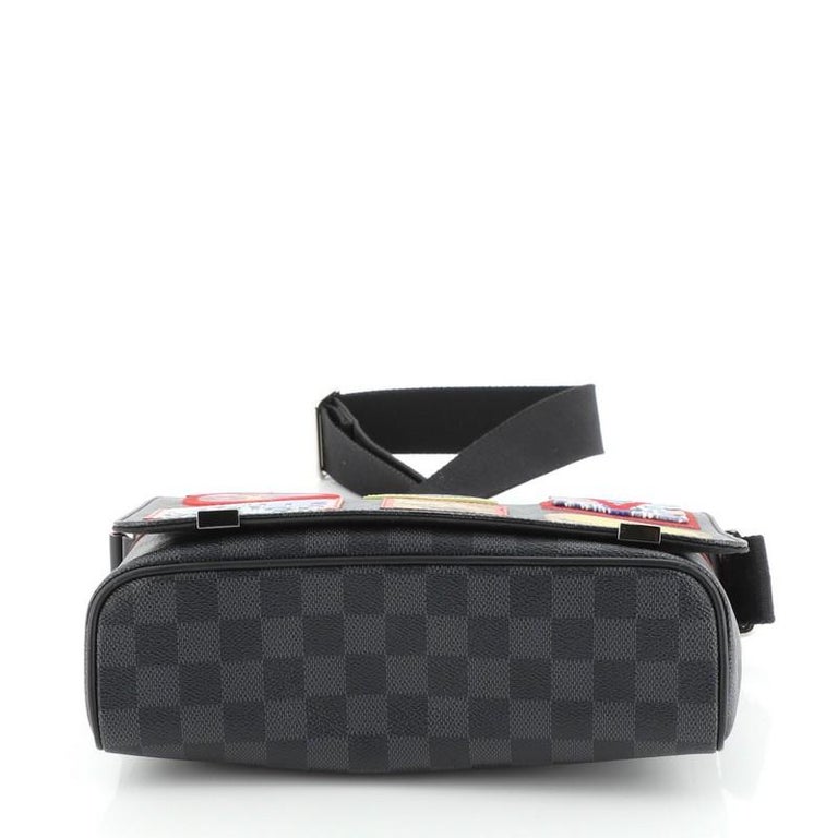 Louis Vuitton District NM Messenger Bag Alps Patches Damier Graphite PM