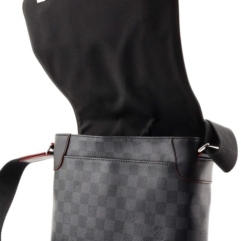 Louis Vuitton District NM Messenger Bag Alps Patches Damier Graphite PM In Good Condition In NY, NY