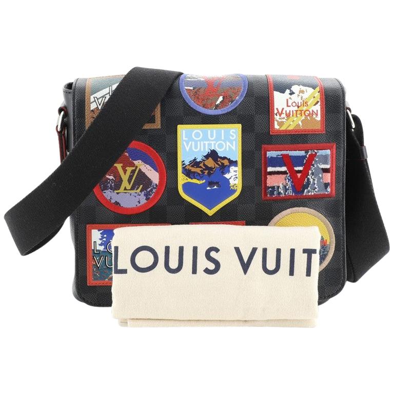 Louis Vuitton District NM Messenger Bag Alps Patches Damier Graphite PM