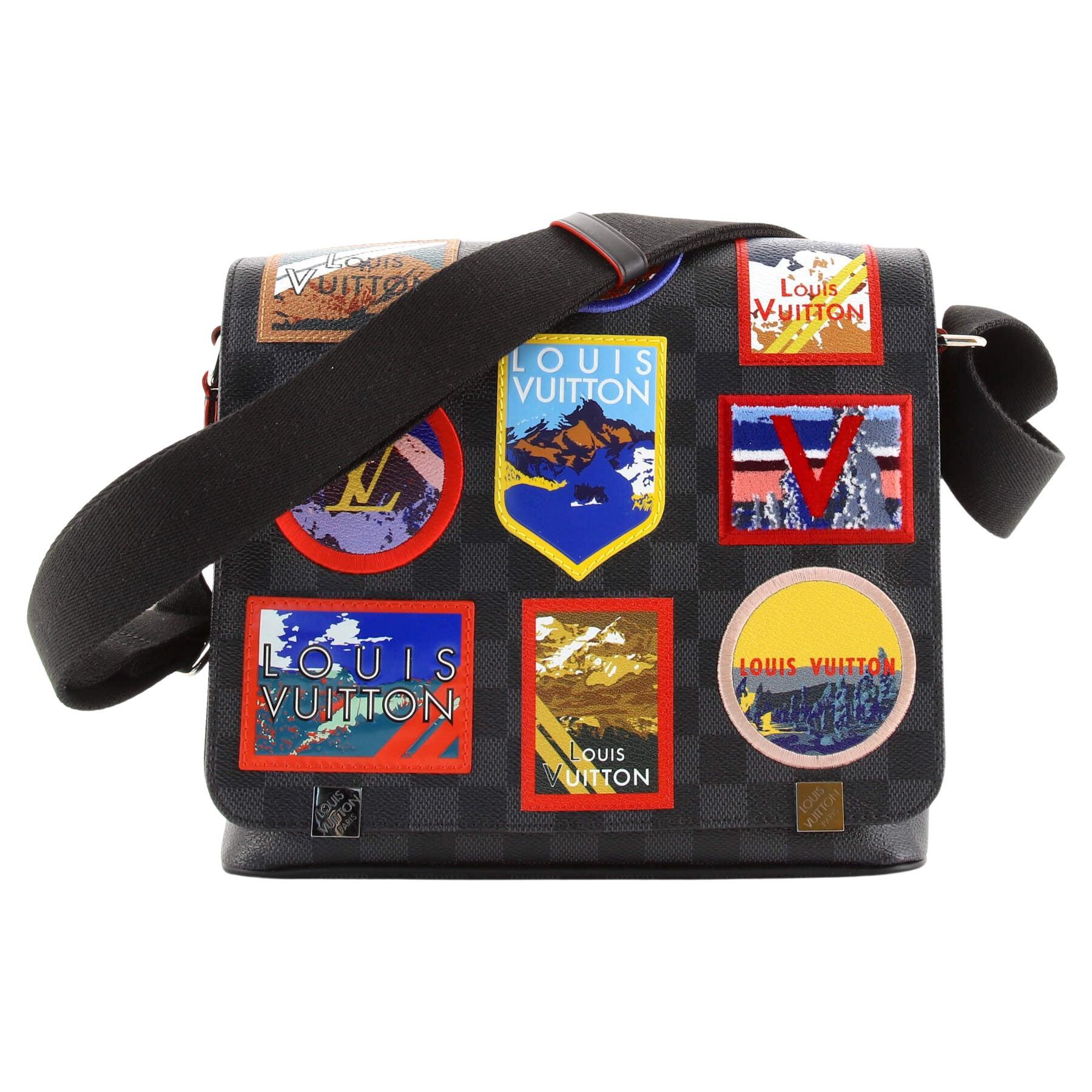 Louis Vuitton District NM Messenger Bag Alps Patches Damier Graphite PM