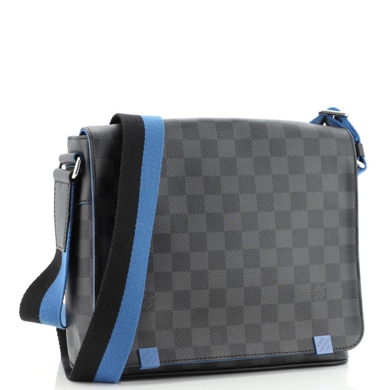M23785 Louis Vuitton District PM Atlantic Blue Mens Crossbody Bags