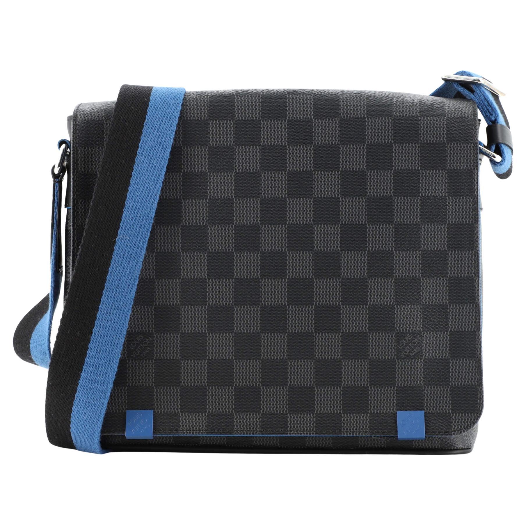 Louis Vuitton District Pm Messenger Bag Blue - For Sale on 1stDibs