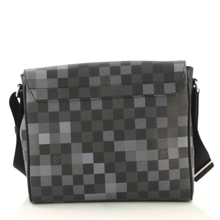 Louis Vuitton District NM Messenger Bag Limited Edition Damier Graphite Pixel PM at 1stdibs