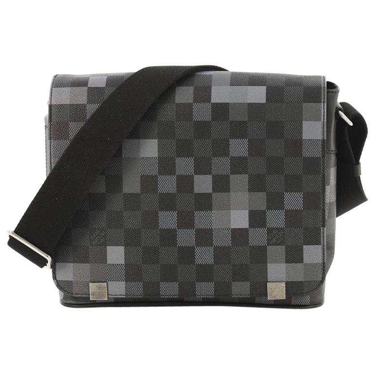 Louis Vuitton District PM Messenger Bag Damier Graphite Black in Canvas  with Silver-tone - US