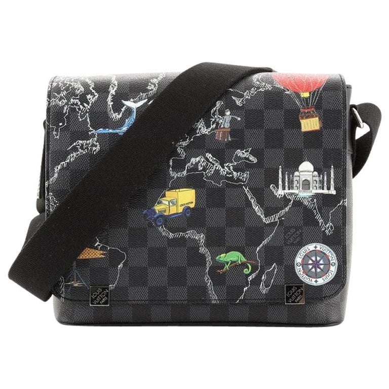 Louis Vuitton District NM Messenger Bag Limited Edition Renaissance Map  Damier