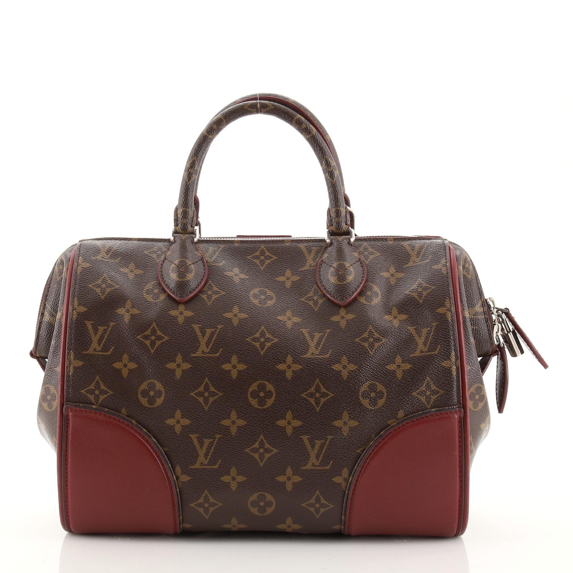 Black Louis Vuitton Doc Handbag Monogram Shine Canvas PM 